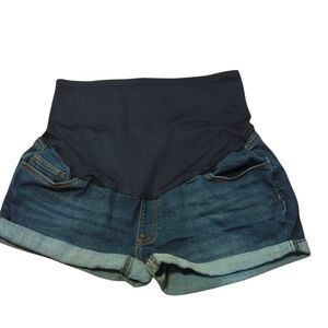 Time & Tru Maternity Denim Shorts